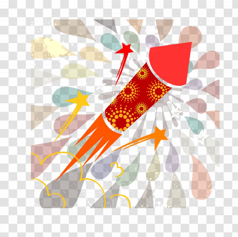 Flat Design - Art - Rocket Vector Material Transparent PNG