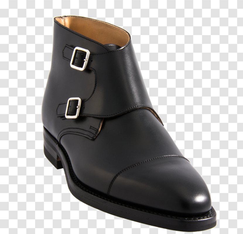 Monk Shoe Dress Black Velvet - Leather - Boot Transparent PNG