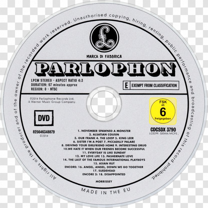 Compact Disc - Dvd - Morrissey Transparent PNG