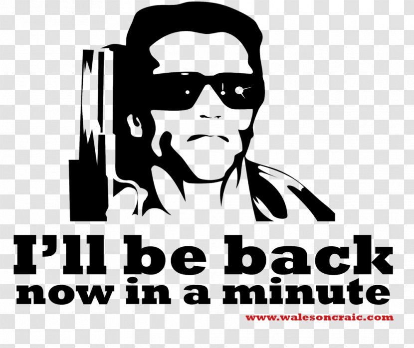 The Terminator I'll Be Back Greeting & Note Cards Drawing - Baby Toddler Onepieces - White Mug Transparent PNG
