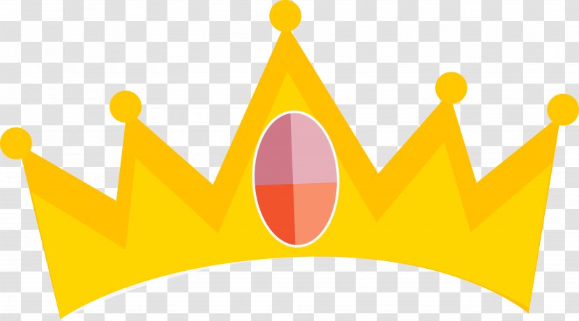 Cartoon Icon - Yellow - Crown Decoration Pattern Transparent PNG