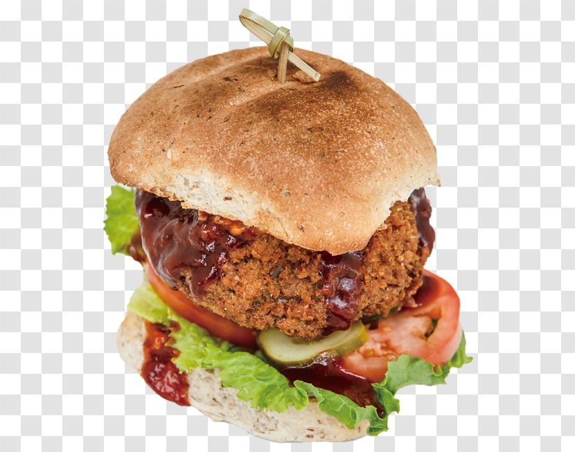 Slider Veggie Burger Cheeseburger Buffalo Hamburger - Salmon - King Transparent PNG