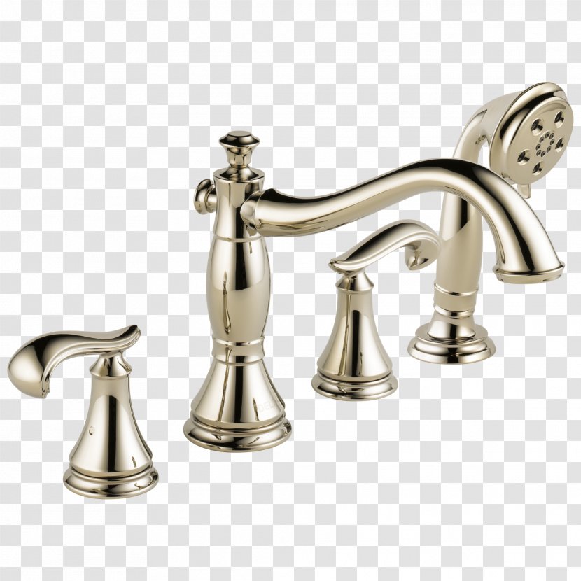 Faucet Handles & Controls Baths Delta Cassidy Roman Tub Trim With Hand Shower H697 Two Lever Handle Kit Bathroom - Ferguson - T11800 3 Setting Diverter Transparent PNG