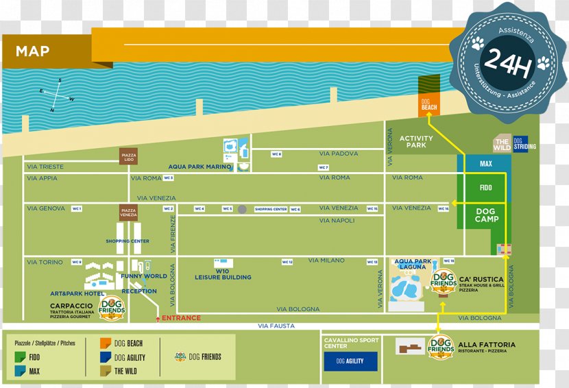 Dog Camp Union Lido Campsite - Diagram Transparent PNG