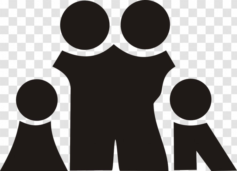 Family Clip Art - Black And White - Parents Cliparts Transparent PNG