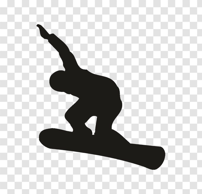 Sticker Wall Decal Snowboarding Sports - Hand - Snowboard Transparent PNG