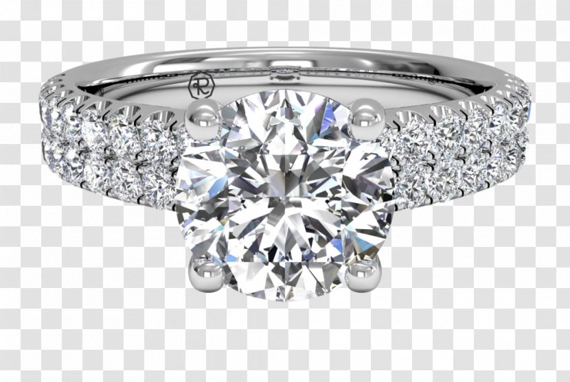 Engagement Ring Wedding Diamond Princess Cut Transparent PNG