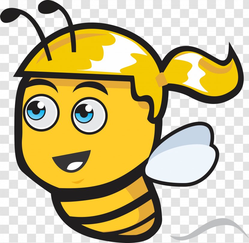 Western Honey Bee Female Beehive Clip Art - Bees Transparent PNG