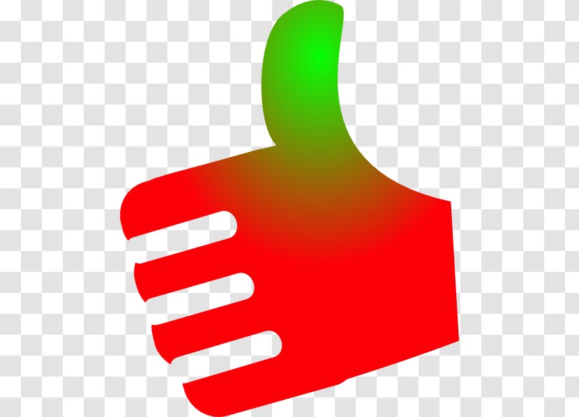 Thumb Signal Clip Art - Finger - Red Green Transparent PNG