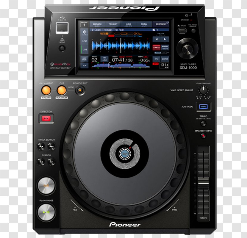 Pioneer DJ Disc Jockey CDJ XDJ-1000 Corporation - Frame - Silhouette Transparent PNG