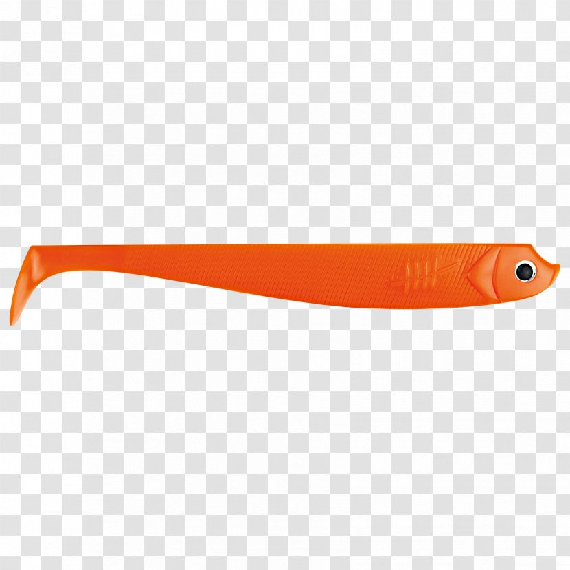 Fish - Orange - Soft Plastic Bait Transparent PNG