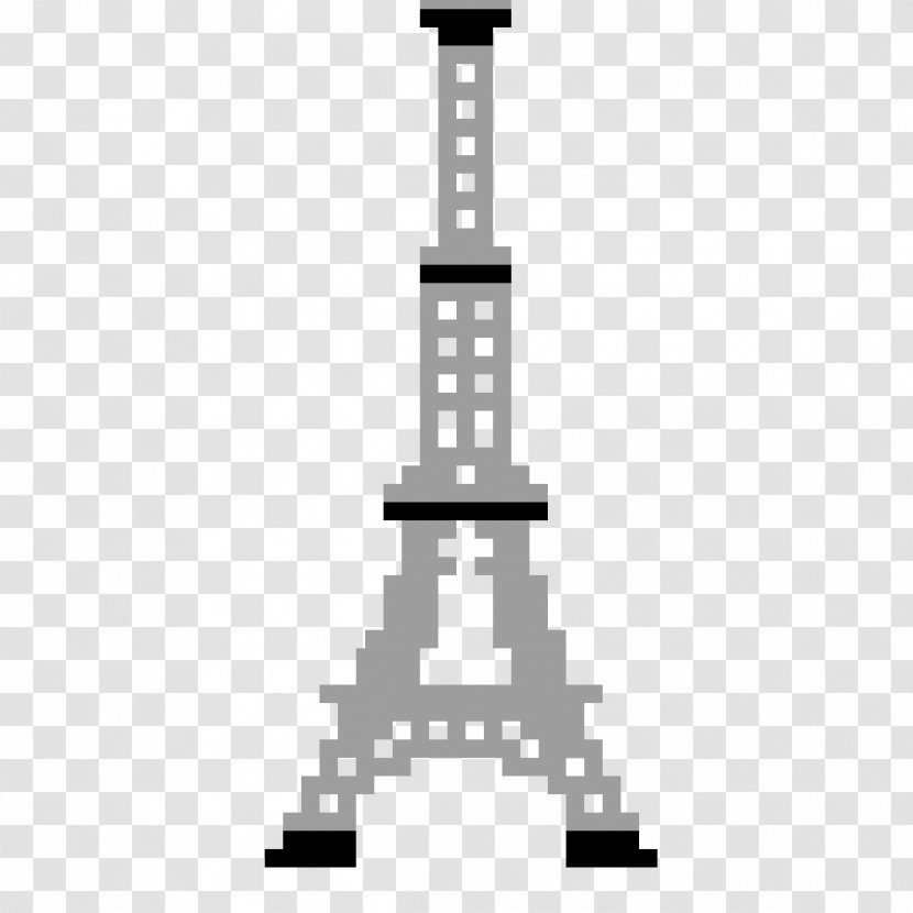 Eiffel Tower Pixel Art Drawing Illustration - Stock Photography Transparent PNG
