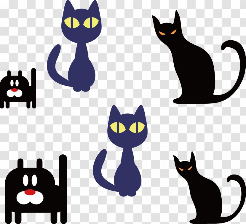 Scottish Fold Kitten Cuteness Clip Art - Cat Like Mammal - Halloween Horror Transparent PNG