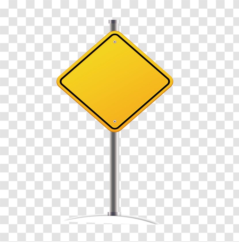 Yellow Orange - Metal - Vector Diamond Warning Transparent PNG