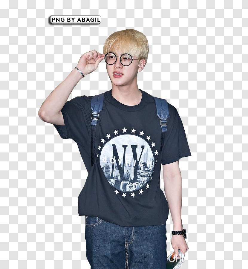 Jin 2017 BTS Live Trilogy Episode III: The Wings Tour Blood Sweat & Tears - Rm - T-shirt Transparent PNG