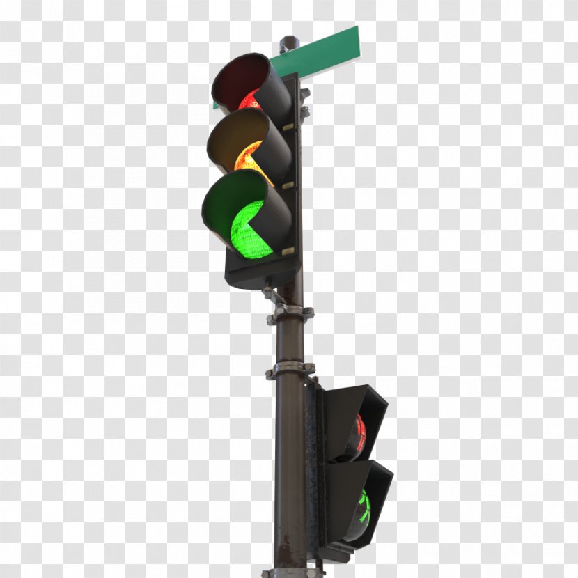 Traffic Light 3D Modeling Computer Graphics Pedestrian - Physically Based Rendering Transparent PNG