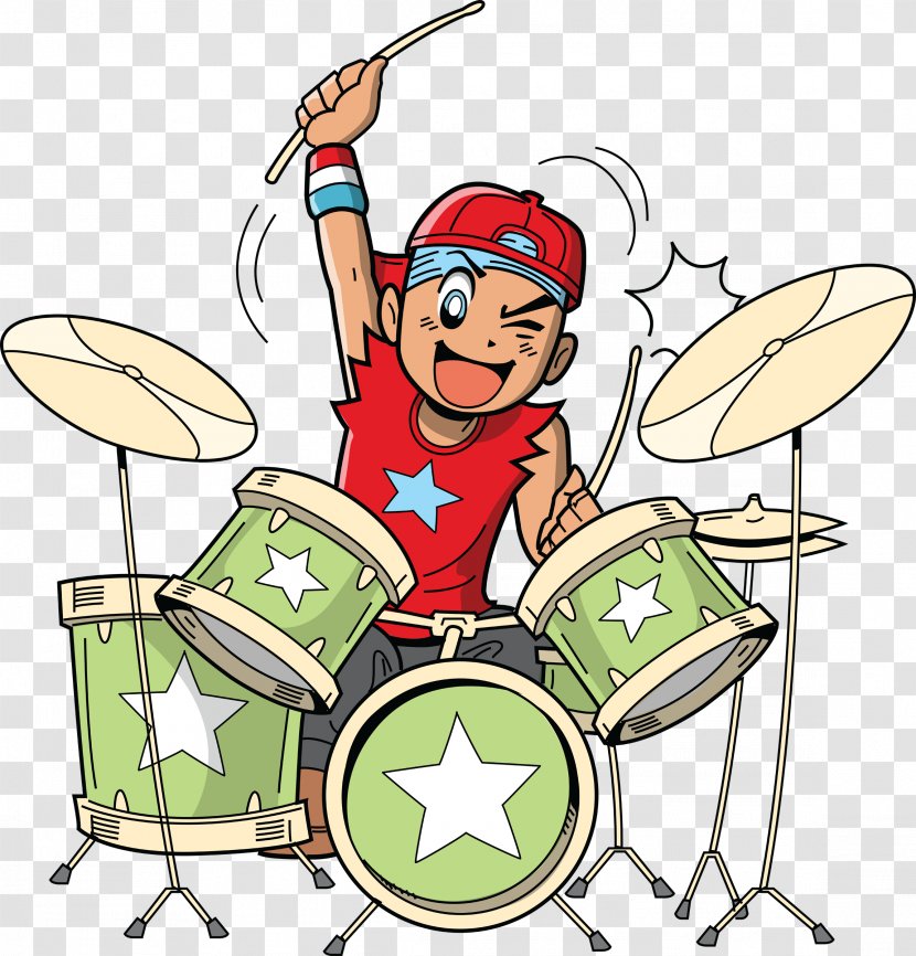 Drummer Drums Cartoon - Frame - Drum Transparent PNG