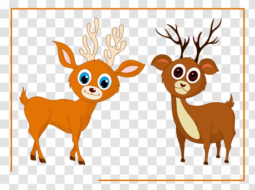 Reindeer Moose Elk - Mammal - Deer Transparent PNG
