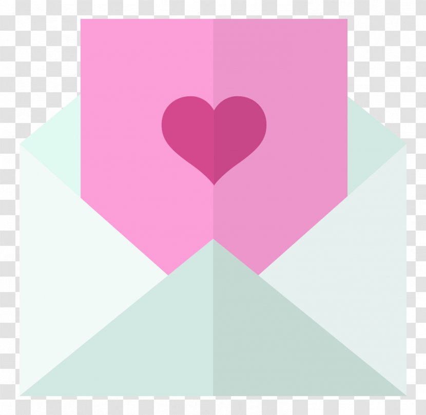 Wedding Invitation Convite Personal Website Icon - Party - Heart-shaped Envelope Transparent PNG