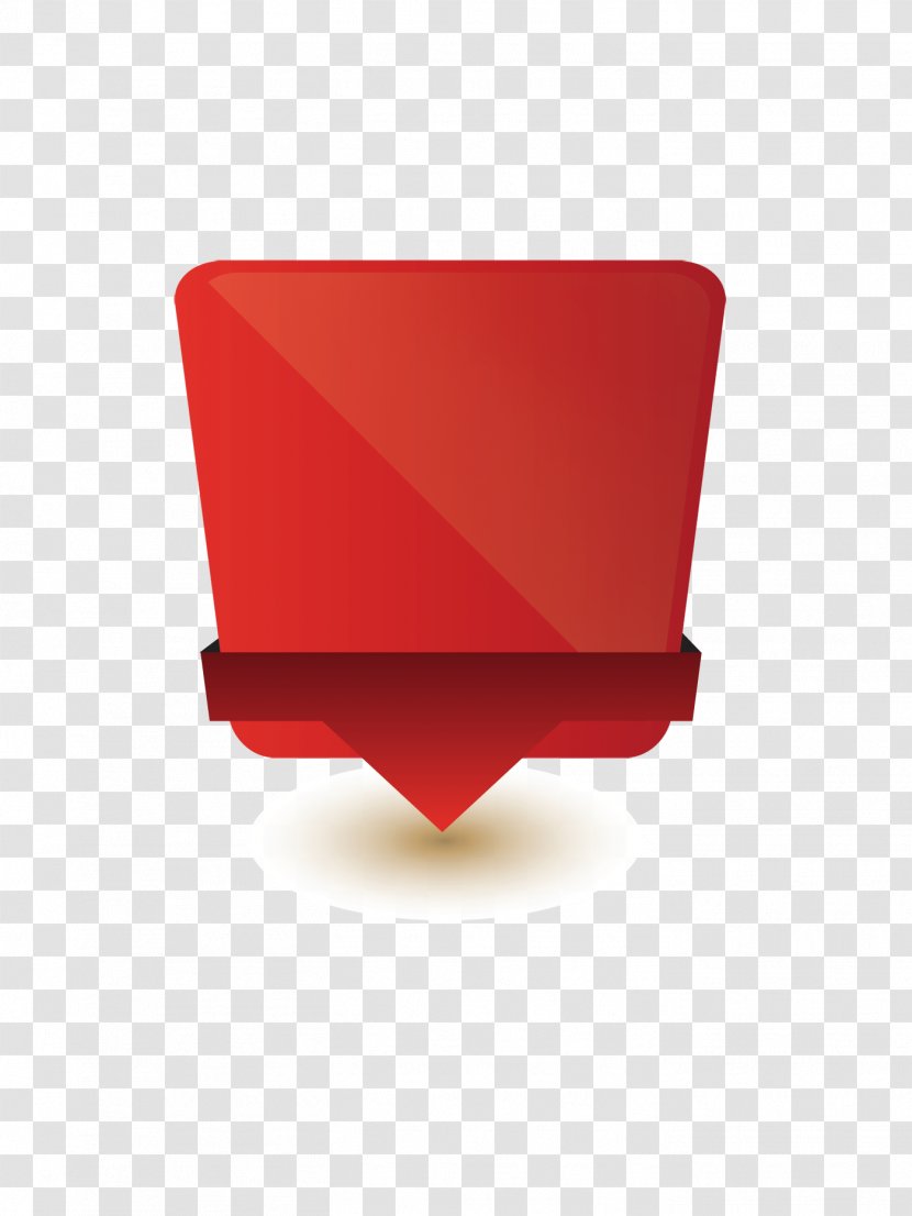 Red Download Computer File - Polygon - Dialog Box Transparent PNG