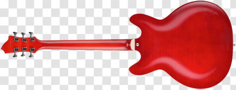 Electric Guitar Hagström Viking Guitarist - Cherry Pull Down Transparent PNG