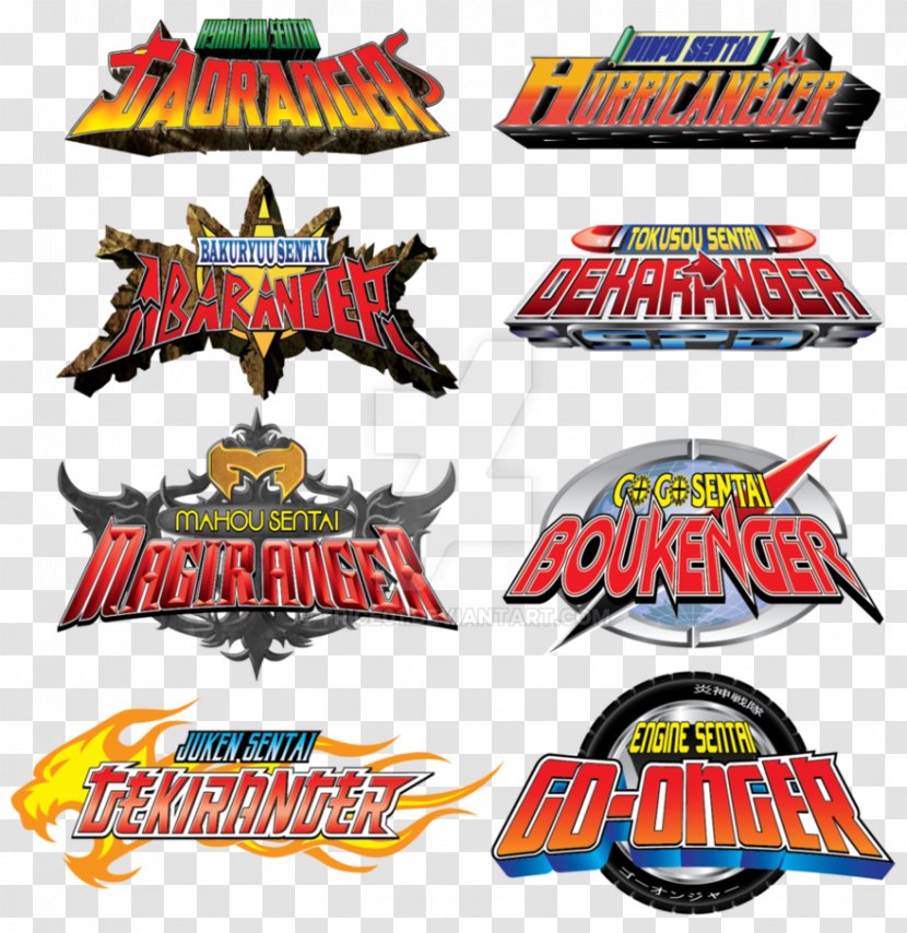 Logo Power Rangers Dino Thunder Super Sentai - Brand Transparent PNG