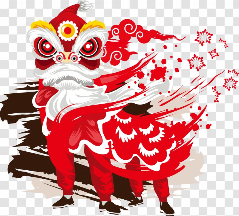 San Francisco Chinese New Year Festival And Parade Lion Dance Dragon - Tree - Vector Red Transparent PNG
