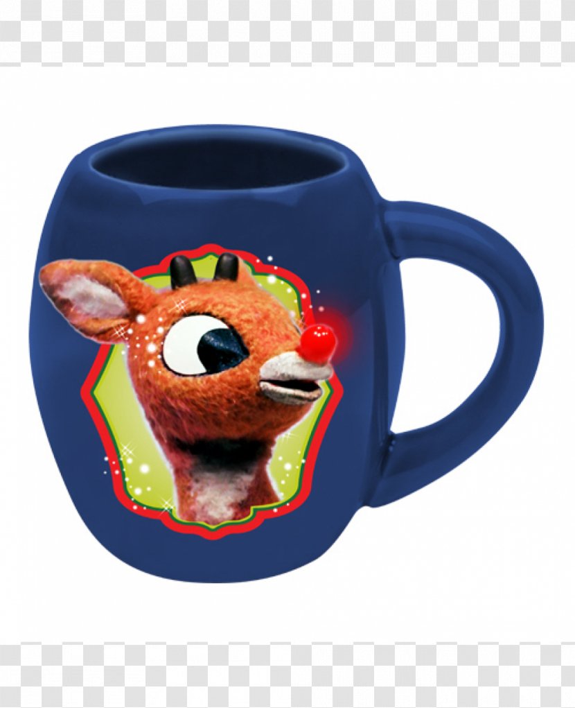 Coffee Cup Rudolph Mug Ceramic Christmas - Tableware Transparent PNG