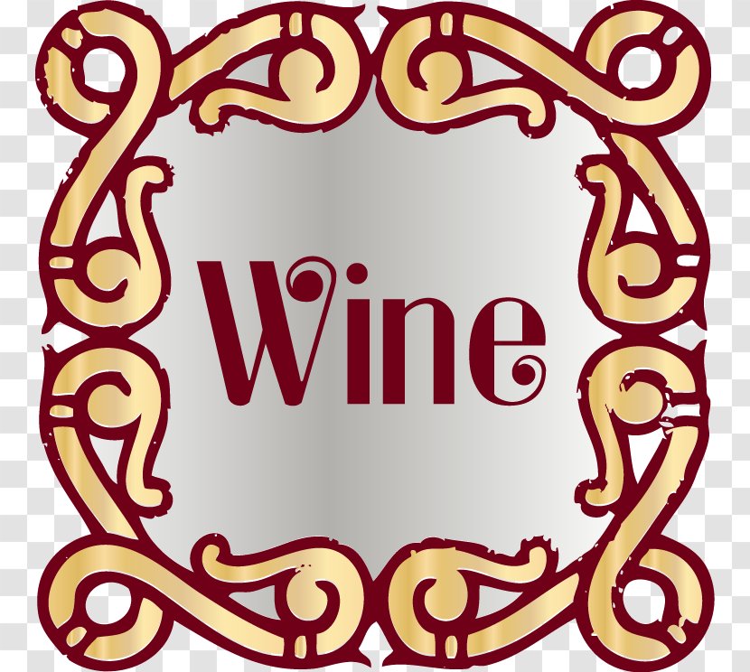 Wine Alcoholic Drink Clip Art - Area - Monogram Lace Border Transparent PNG