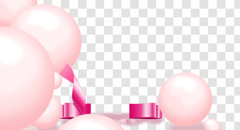 Love Balloon Valentines Day Greeting Card - Search Engine - Pink Balloons Bubble Background Transparent PNG