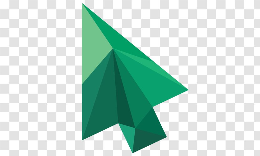 Arrow Download Pointer - Green - Cursor File Transparent PNG