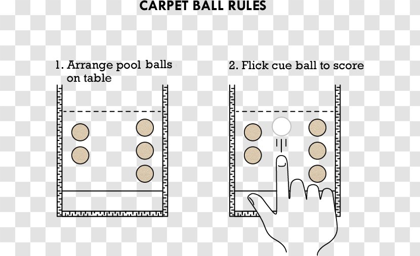 Table Carpet Ball Game - Paper Transparent PNG