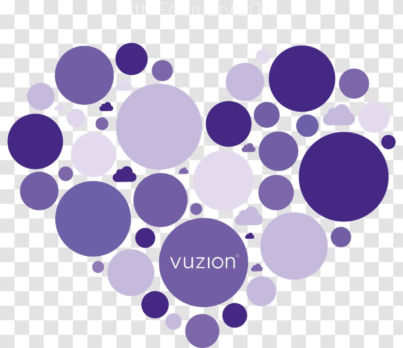 Circle Point Pattern - Violet - Heart Clouds Transparent PNG