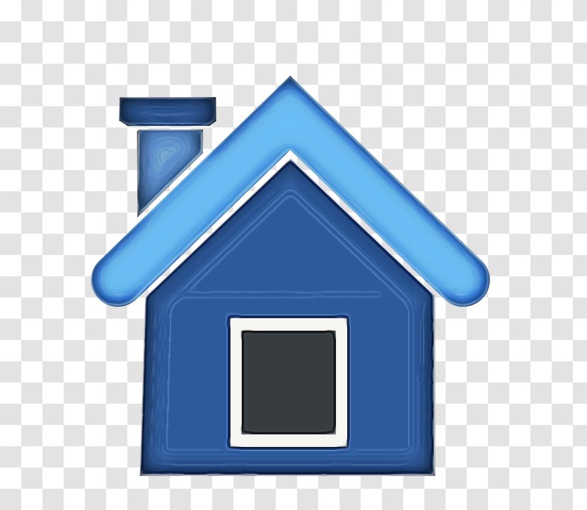 Real Estate Background - Building - Electric Blue Roof Transparent PNG