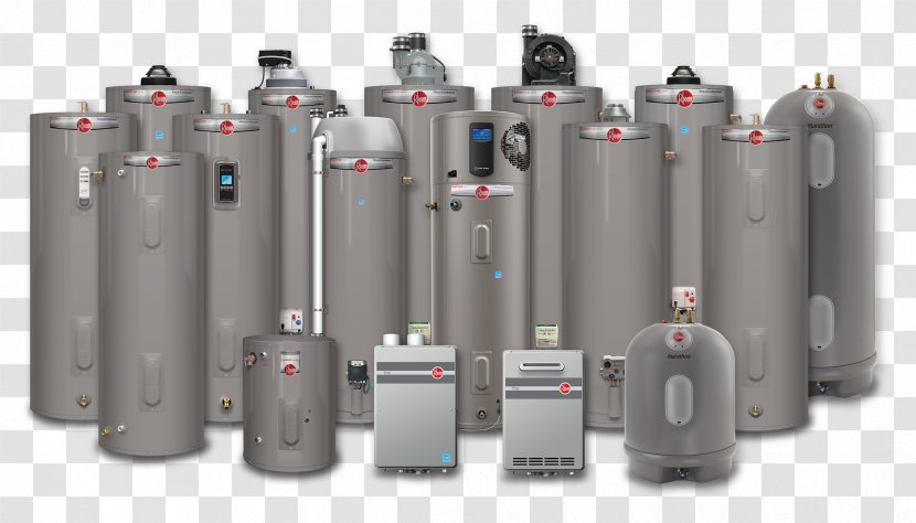 Tankless Water Heating Rheem Electric Natural Gas - Heater Repairman Vector Transparent PNG