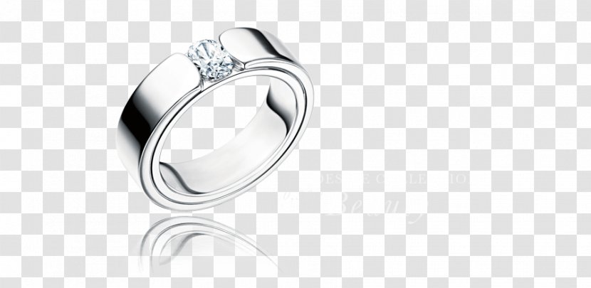 Silver Wedding Ring Body Jewellery - Hairdressing Theme Transparent PNG