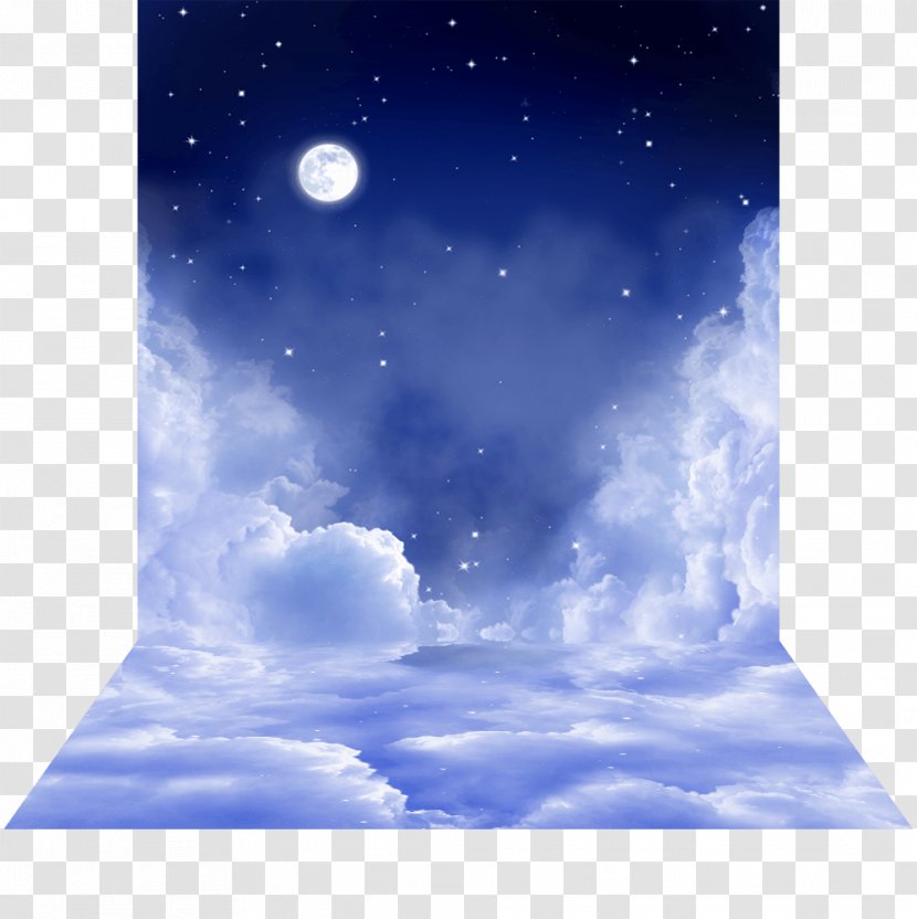 Night Sky Full Moon Desktop Wallpaper - HEAVEN Transparent PNG