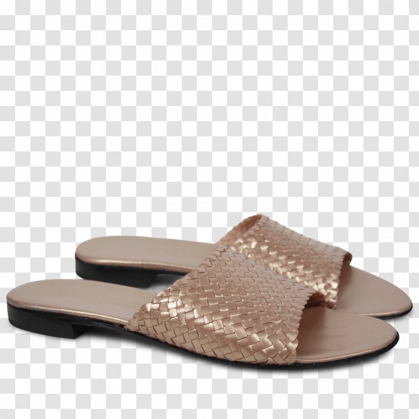 Slide Brown Sandal Shoe - Beige Transparent PNG