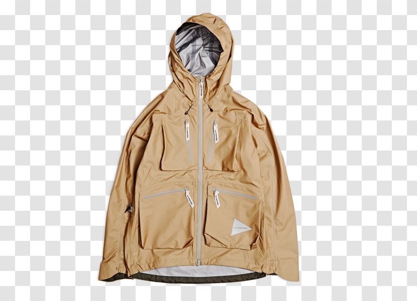 Hoodie Beige - Jacket - Rain Coat Transparent PNG