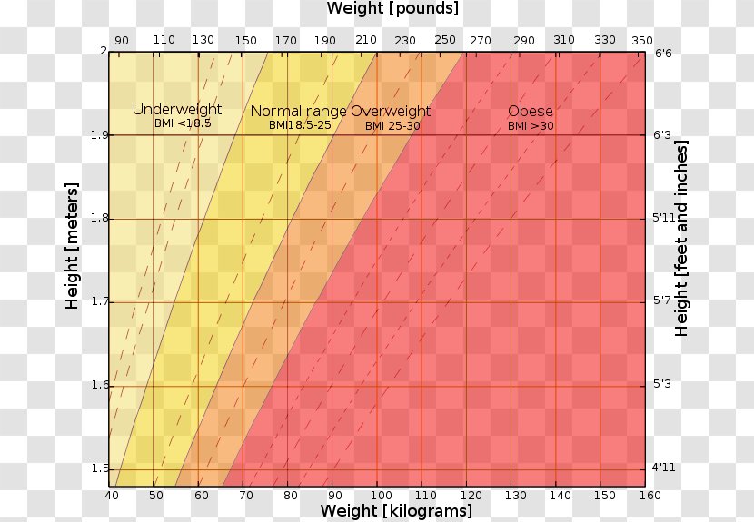 Weight And Height Percentile Body Mass Index Growth Chart Human - Perfect Transparent PNG