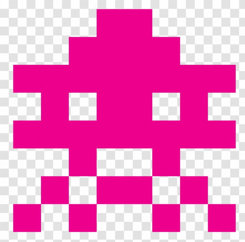 Space Invaders Extreme 2 Pac-Man Pixel Art - Symmetry Transparent PNG