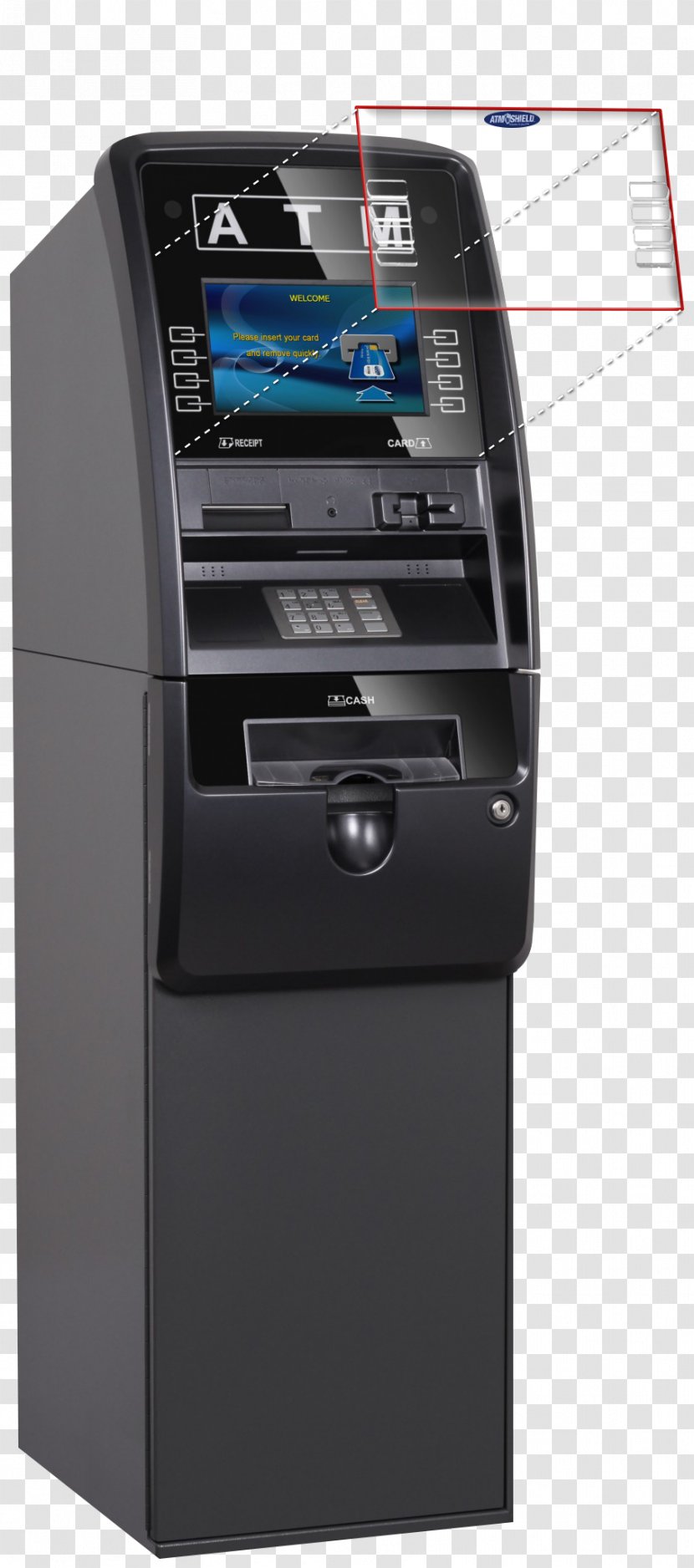 Automated Teller Machine EMV Bank Cash ATM Card - Receipt - Atm Transparent PNG