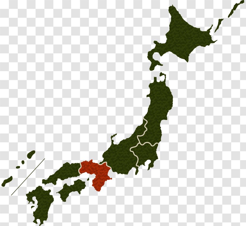 Japan World Map Blank Transparent PNG