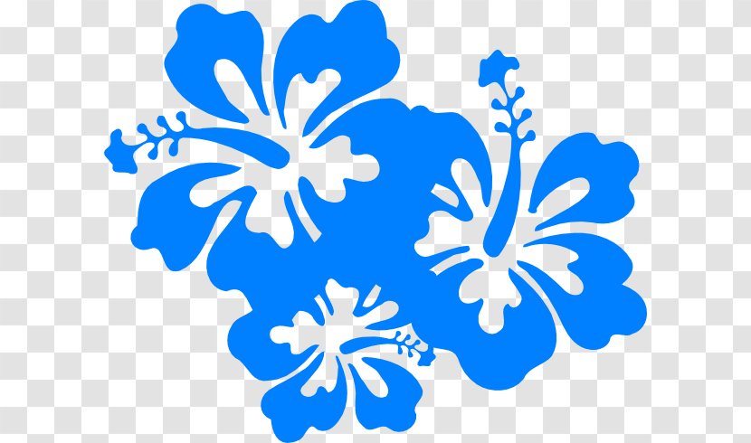 Hawaiian Flower Clip Art - Hibiscus - Blue Cliparts Transparent PNG