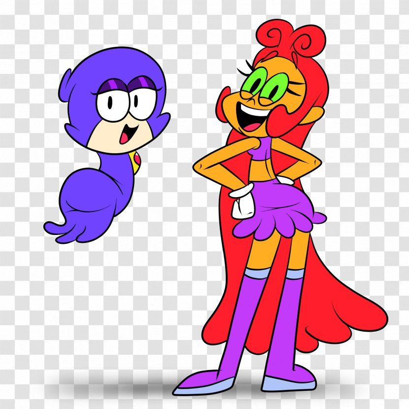 Raven Starfire Cartoon Network - Frame - Teen Titans Transparent PNG