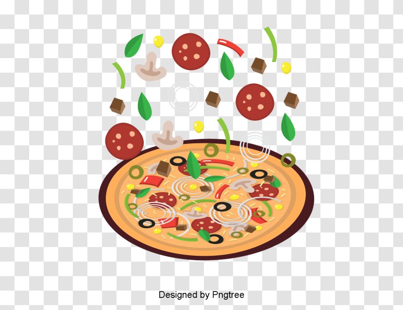 Pepperoni Pizza - Fast Food - Tableware Transparent PNG