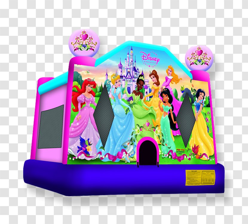 Inflatable Bouncers Disney Princess Castle The Walt Company - Purple Transparent PNG