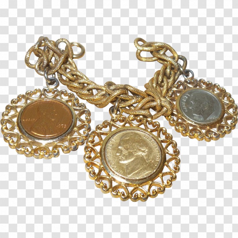 Earring Charm Bracelet Gold Coin Transparent PNG