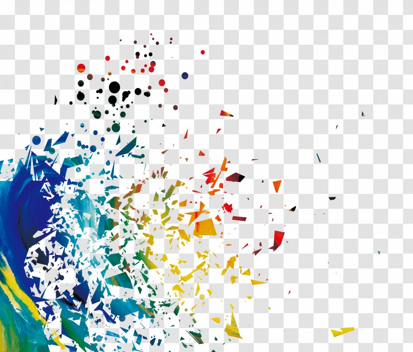 Football Adobe Illustrator Computer File - Water - Colorful Debris Decoration Transparent PNG