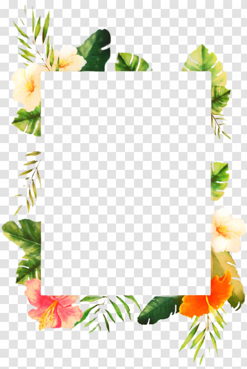 Floral Background Frame - Logo - Ivy Plant Transparent PNG